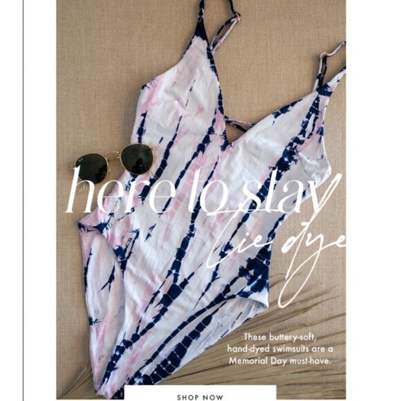 💕L*SPACE💕 Liberty Tie Dye Gianna One Piece Swimsuit 12 NWOT - Picture 8 of 13